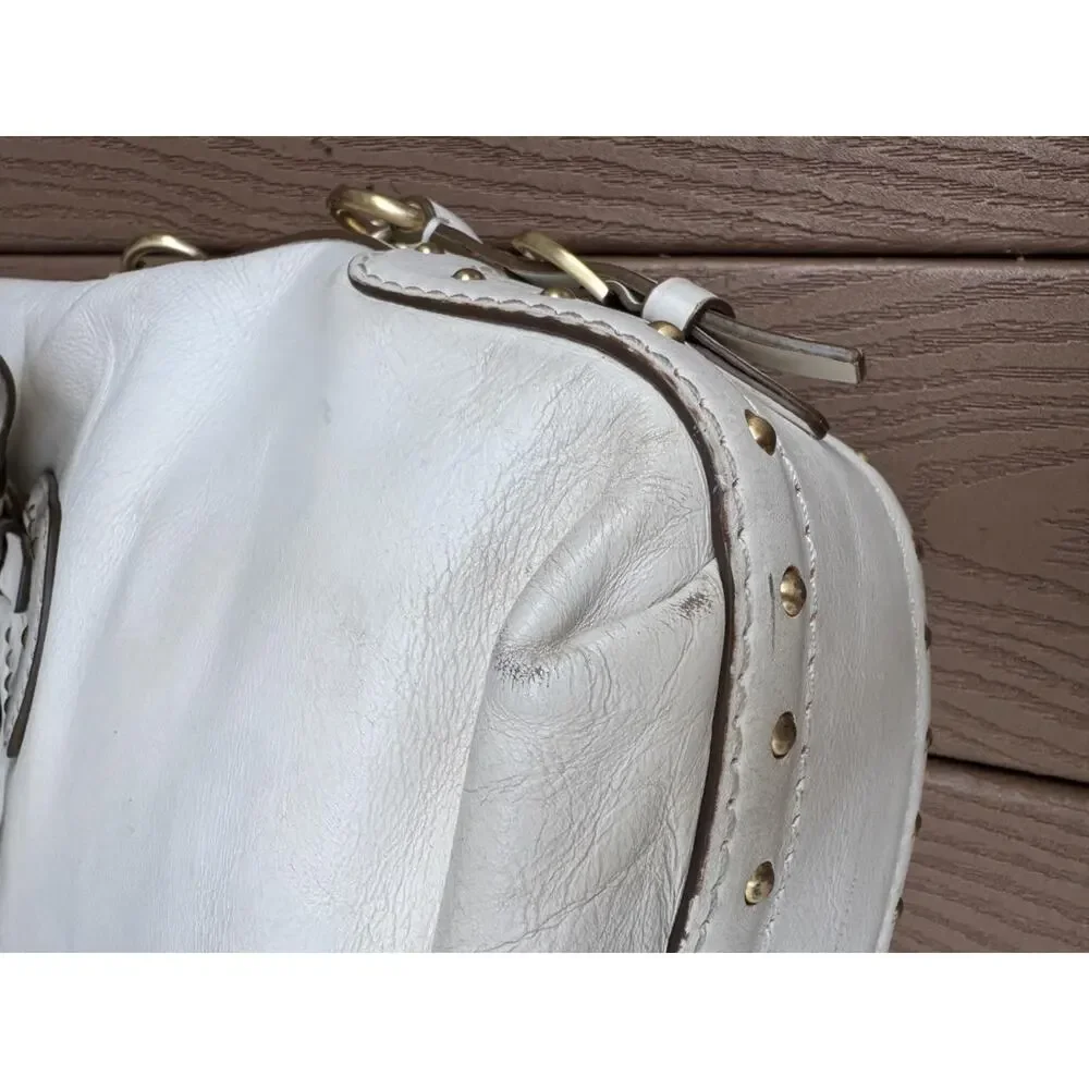 MICHAEL MICHAEL KORS Studded Leather Satchel TOTE BAG (PU150